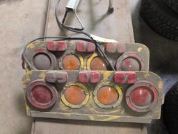 Pair of semi rear tail light units