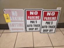 3 No Parking Signs