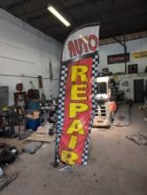 Large Repair banner shop advertising