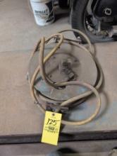 Retractable hose reel with hose