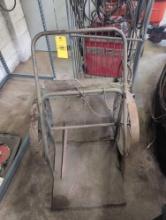 Heavy duty metal wheel torch cart