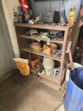 steel storage shelf. 38" tall by 42" wide