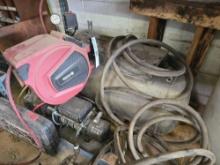air compressor components and Matco hose reel