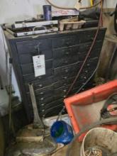Vintage 33 drawer steel cabinet