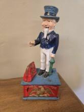 Cast Iron Uncle Sam Bank