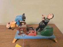 Cast Iron Bank "Dentist Chair Pulling Teeth"