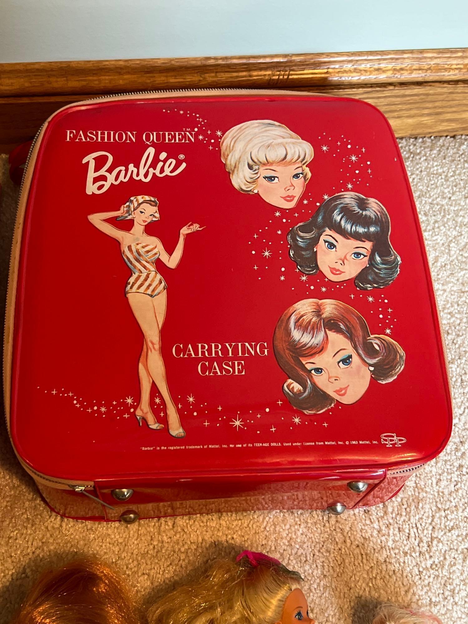 Vintage Barbies with Accessories and Cases
