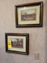 (2) Fox Hunt Framed Prints, Gone Away and The Find by H Alken