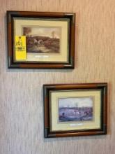 (2) Fox Hunt Framed Prints, Breaking Cover and Full Cry by H Alken