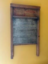 Vintage Iron Board and Wash Board