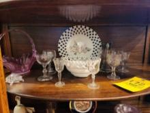 Vintage Hartville Kitchen 35th Anniversary Glass Basket, China