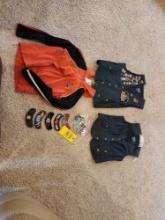 Leather Vests, Patches and Pins
