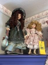 (2) Porcelain Dolls