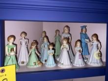 (12) Growing Up Birthday Girl Dolls