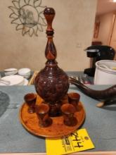 Wooden Decanter Set