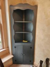 Vintage Painted Corner Cabinet