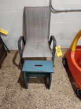 Patio Chair and Stool