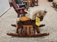 Oak Rocking Horse