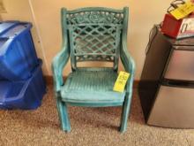 (2) Plastic Patio Chairs
