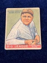 1933 Goudey Babe Ruth #181 Baseball Card