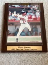 Manny Ramirez Autographed Plaque