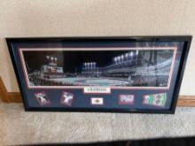 1997 American League Champions Cleveland Indians Framed Stadium Print