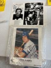 Don Cockroft and Steve Garvey Autographed Photos