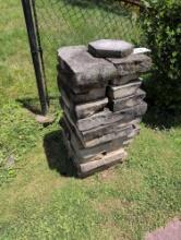 Stack of flat paver stone