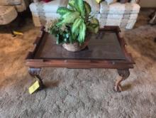 Modern claw foot coffee table