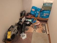 Medical items, radios, digital camera, rug
