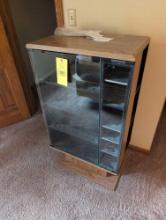 Glass door stereo cabinet