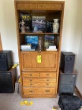 3 drawer entertainment hutch