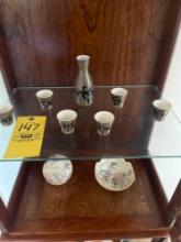 Shot glasses and decor