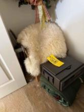 projector , wreath , sleeping bag