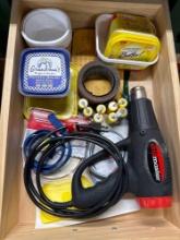 heat gun with batteries and misc