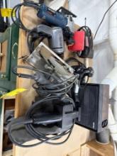 large lot of misc power tools, sander, saw , misc