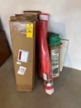 large assortment of nice wood flooring, floor muffler, canopy