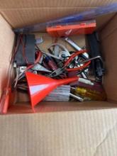 box of misc bits and tools