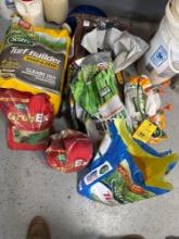 large lot of soil and lawn feed, misc