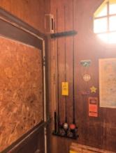 Vintage fishing rods and reels