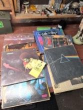 Duran, Hendrix, Pink Floyd, Kansas and rock and roll vinyl albums