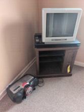 Sony GPDW boom box, Phillips TV and TV stand