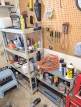 Craftsman tools - lights - items on peg board