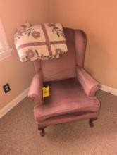Vintage wing back chair
