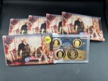 (5) 2009 presidential dollar sets