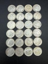 Silver Roosevelt Dimes bid x 24