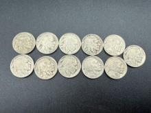 Buffalo Nickels Assorted Dates bid x 11