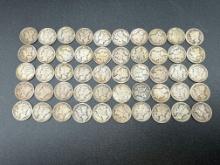 Mercury Dimes Assorted Dates bid x 40