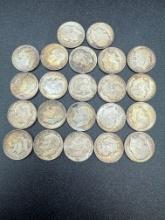 Silver Roosevelt Dimes Assorted Dates bid x 22