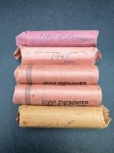 1943 Rolled Lincoln Head Steel Cents